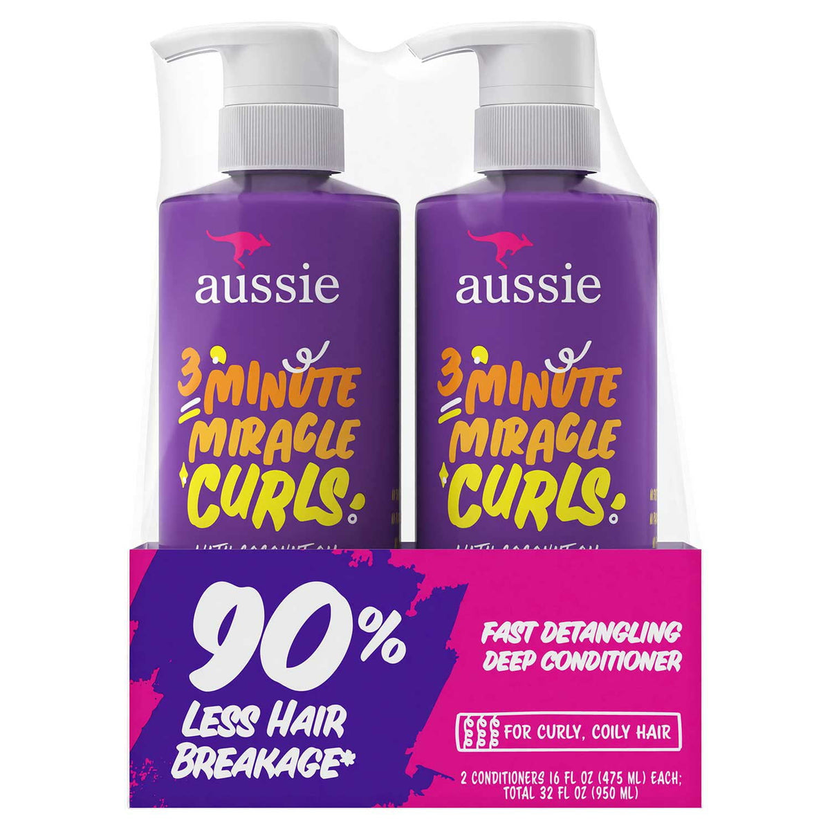 Aussie 3 Minute Miracle Curls Detangling Deep Conditioner