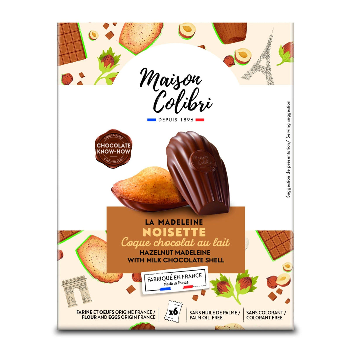 Maison Colibri Bag of 6 Hazelnut Madeleines