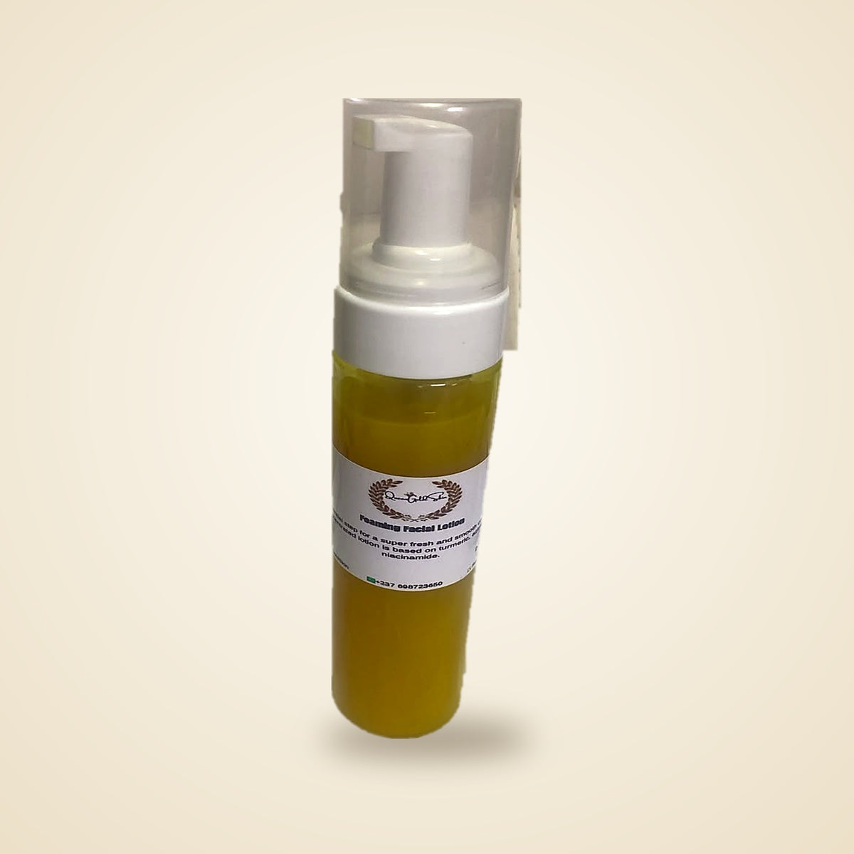 Lotion Moussante au Curcuma – Nettoyant Visage – QueenGoldSkin 200 ml