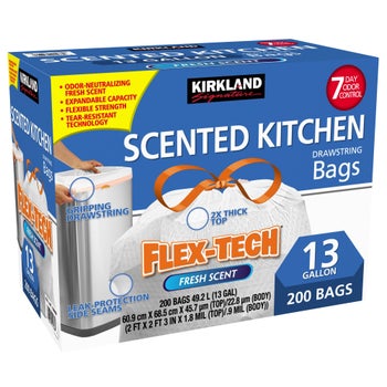 Kirkland Signature Flex-Tech Scented Kitchen Trash Bags