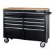 Yukon 46 in. 9-Drawer Mobile Storage Cabinet with Solid Wood Top