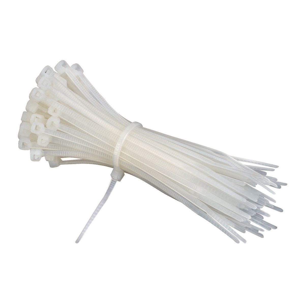 Storehouse 4in White Cable Ties 100 Pack