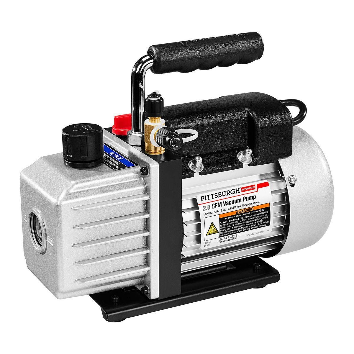 Pittsburgh 2.5 CFM Vacuum Pump