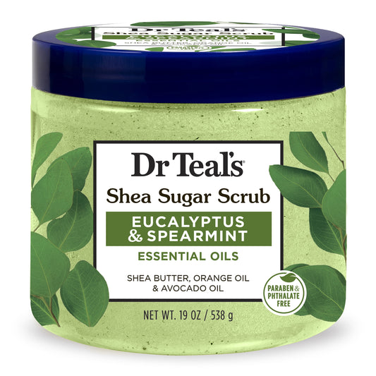 Dr Teal's Shea Sugar Body Scrub with Eucalyptus and Spearmint