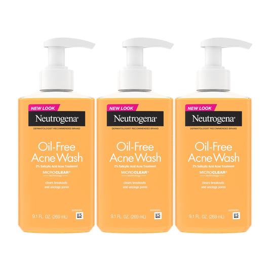 Neutrogena Oil-Free Acne Face Wash (2-Pack)