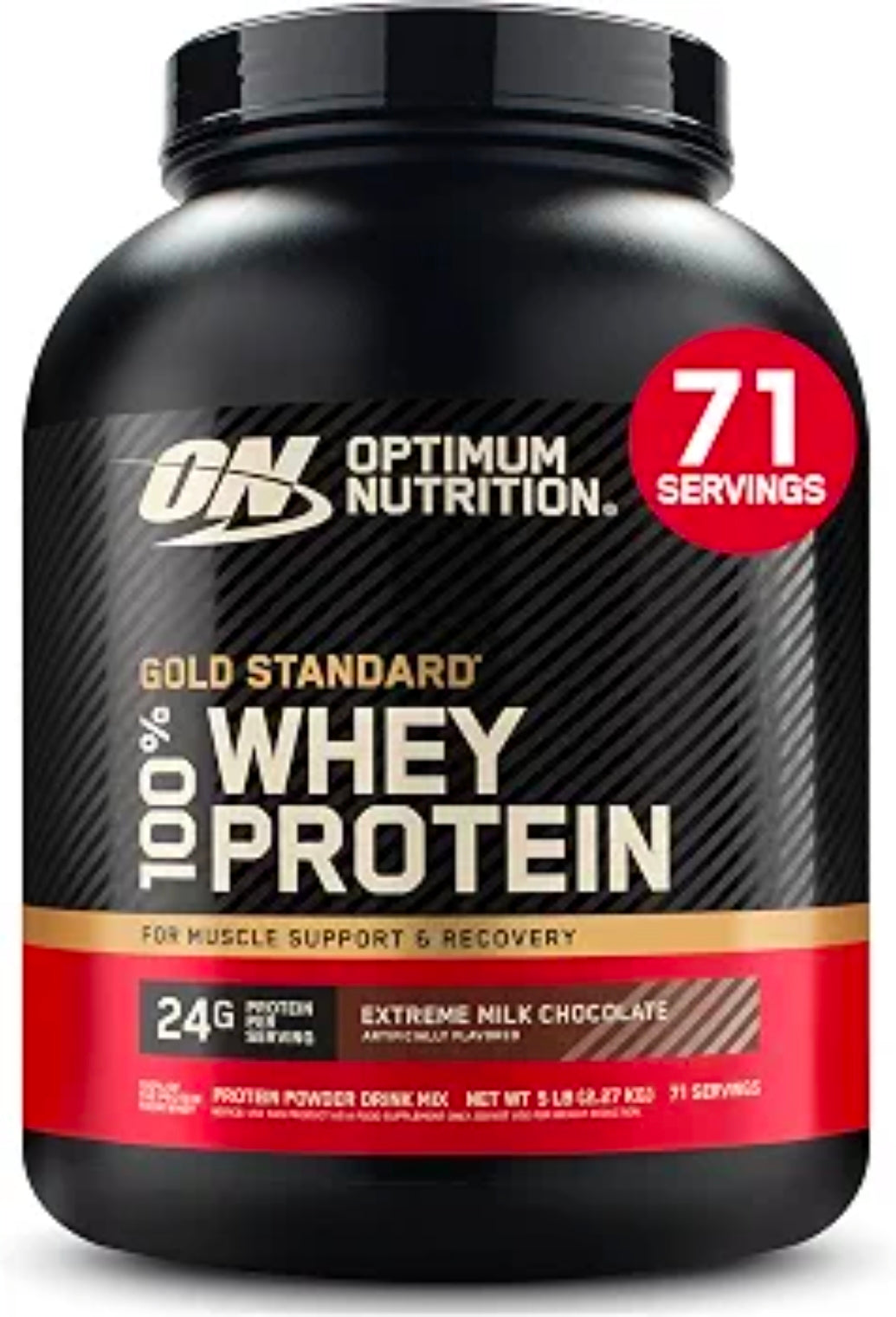 Optimum Nutrition Gold Standard 100% Whey Protein – Extreme Milk Chocolate (5 lb)